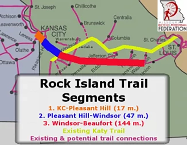Rock Island Trail Segments Map