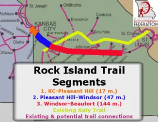 Rock Island Trail Segments Map
